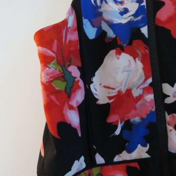 GUESS Floral Fit and Flare Sleeveless Asian Japanese Inspired Y2K - Size US 4 - Picture 11 of 15